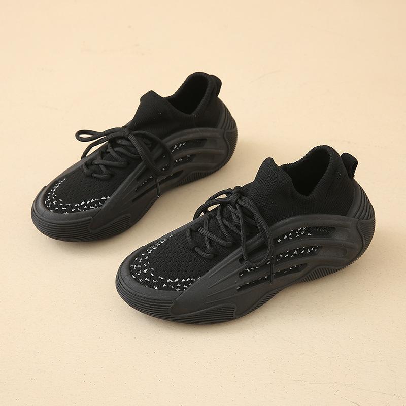 

Women s shoes step on shit feeling flying woven sneakers women s 2025 spring and summer mesh shock absorption running shoes soft-soled fitness shoes 35