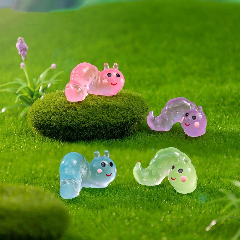 Luminous Miniature Caterpillar Decorative Mini Caterpillar Ornament  Aquarium
