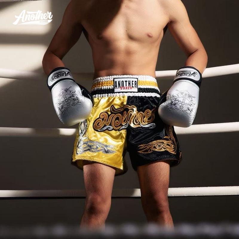 Boxing & Muay Thai Fight Shorts: Spliced Design for Men & Women