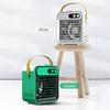 Air Conditioner Fan With Phone Holder Mirror Cooling Air Cooler Humidifier 180mL Space Cooler 3 Speeds USB Air Cooler