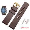 Genuine leather watchband For Diesel DZ4343/4405/7257/4423/1657  watchband 22 24 26 28 30 32 34mm cow leather with rivet straps