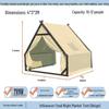 Three-Person Rainproof BBQ Dining Tent for Outdoors & Indoors