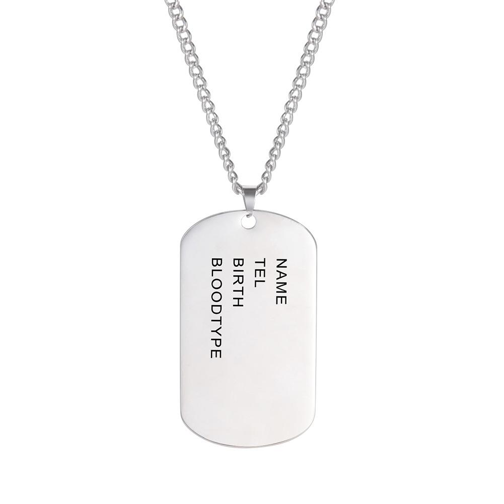 925 Sterling Silber Erkennungsmarken Militär für Männer 14K Gelbgold Militär Halskette für Männer Armee Erkennungsmarken