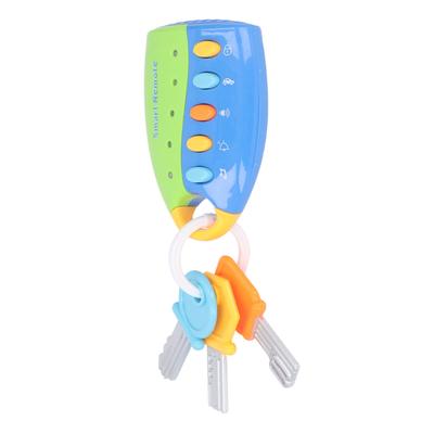 Remote Key Toy Simulation Educational Multifunctional Baby Car Key Toy with Music Light for Toddler Kids