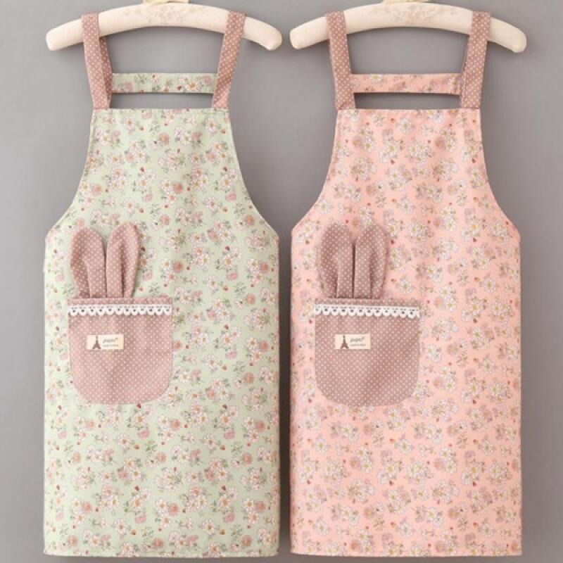 Lovely Home Cooking Kitchen Apron pink