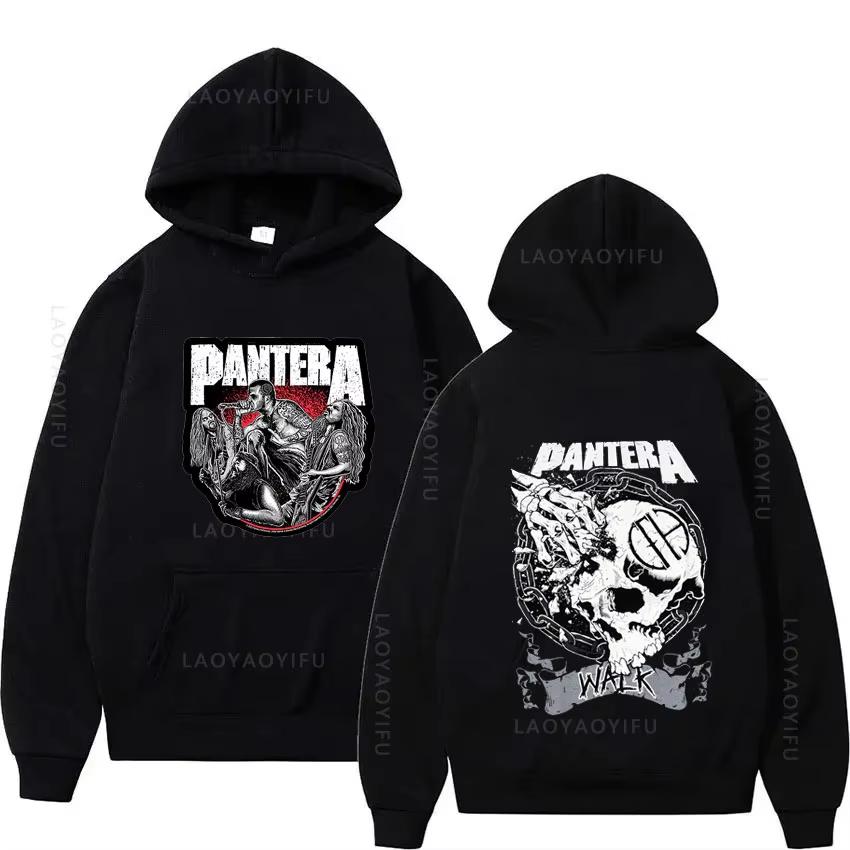 Pantera Heavy Metal Band Thema Herrenbekleidung Y2k Hoodie Kapuzenpullover Kapuzen-Shirt Neue Hoodies und Sweatshirts Herbst & Basics