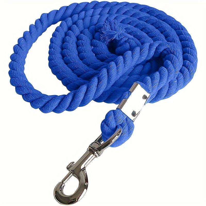 Baisher 118-Inch Heavy-Duty Cotton Lead Rope for Horses - Soft, Non-Electric, Triple-Strand Braided with Alloy Hook - Perfect fo