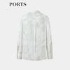 Ports Early Spring Printed Scarf-Neck Blouse