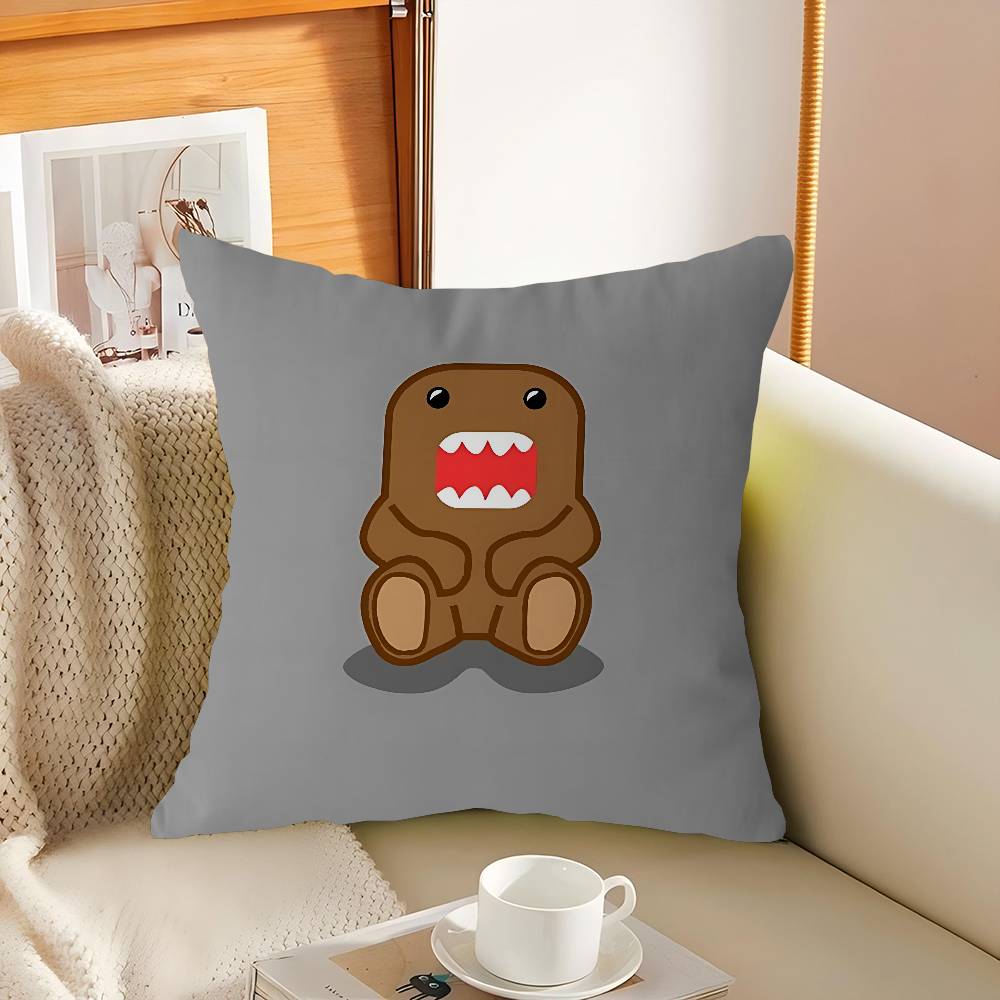 Cute Domo Kun Cushion Cover Pillow Cover Decor Pillowcase Printed Cushion Case For Couch