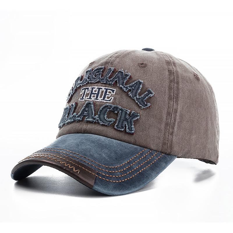2022 High Quality Wash Cotton Original Black Baseball Cap Snapback Hat For Men Women Gorras Casual Casquette Embroidery Dad Hat
