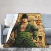 Zoros Vintage Tattoo Ornament Art Flannel Blanket Autumn Warm Throw Blanket for Kids Living Room Comfortable Sofa Bed Cover