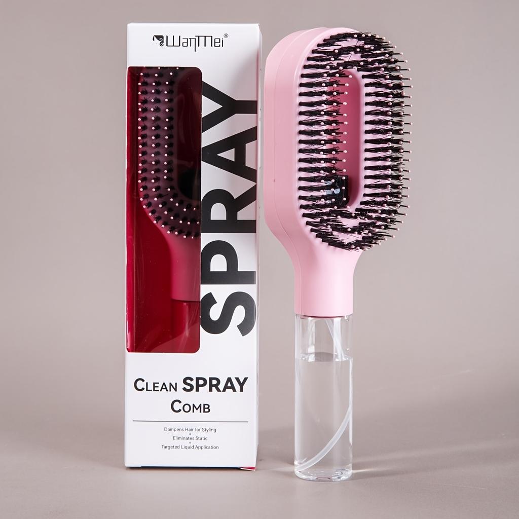 WANMEI Spray Hair Brush 2-in-1 Design, Professional Styling Brush for Wet & Dry Hair, Anti-Tangle Bristles