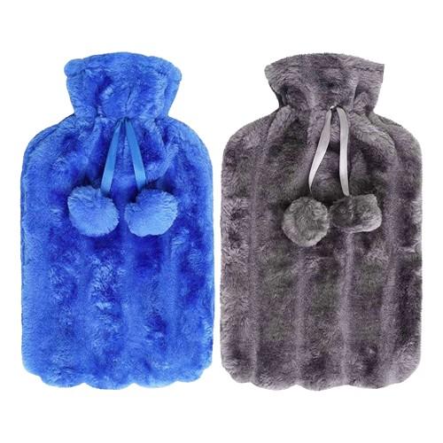 K Collection Pom Pom Hot Water Bottle And Cover (Pack of 2)