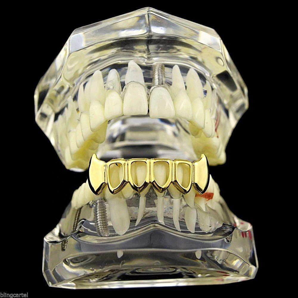 925 Sterling Silver Rapper Iced Out Hollow Design Grills Teeth Grillz Top Bottom Teeth Men Plain Hiphop Vampire Grillz for Teeth