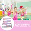2/4M Colorful Gymnastic Ribbon with Wand Sparkling Dance Ribbon Multifunction Twirling Ribbon Streamer Aesthetic for Kids Girls