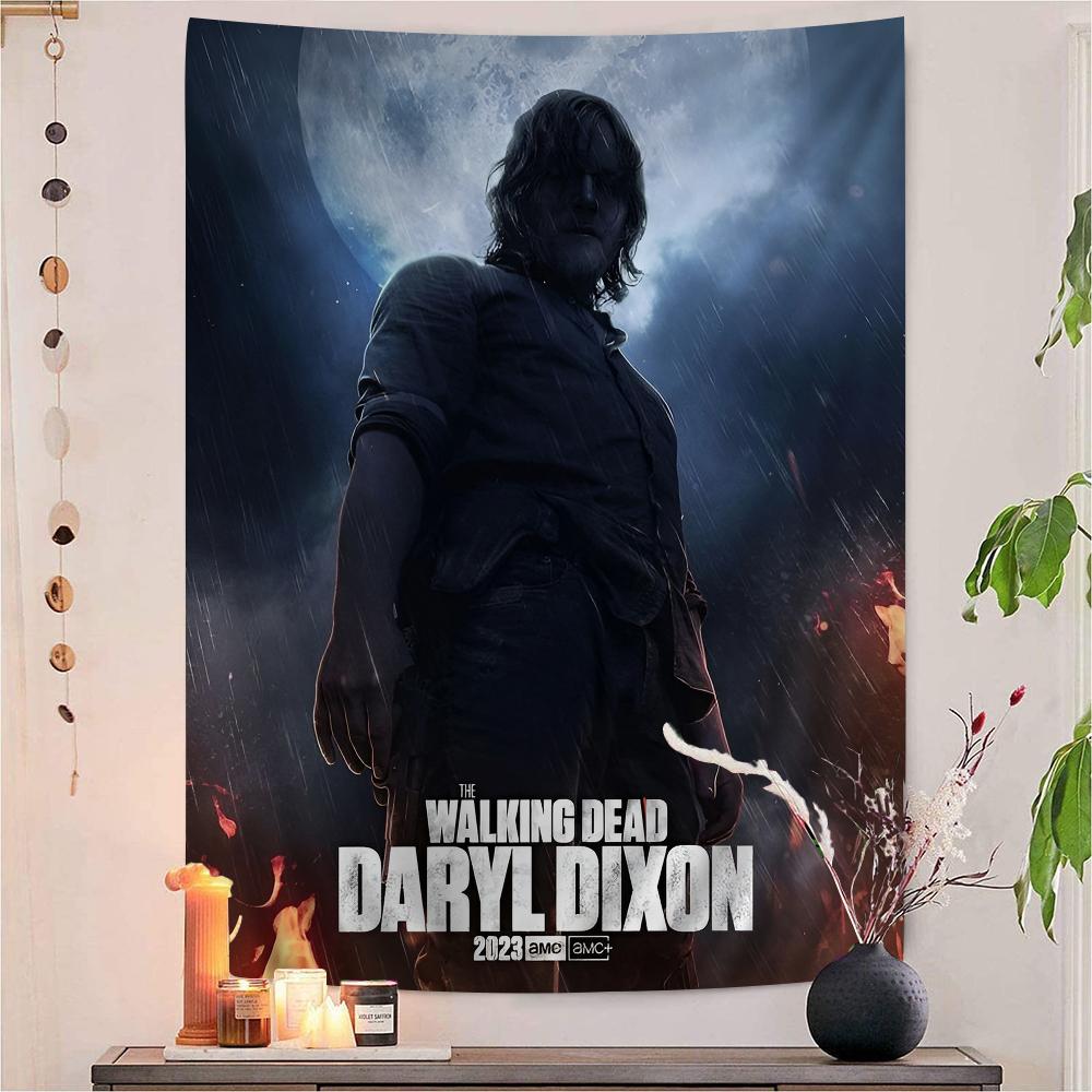 The Walking Dead Daryl Dixon DIY Wall Tapestry Art Science Fiction Room Home Decor Wall Art Decor