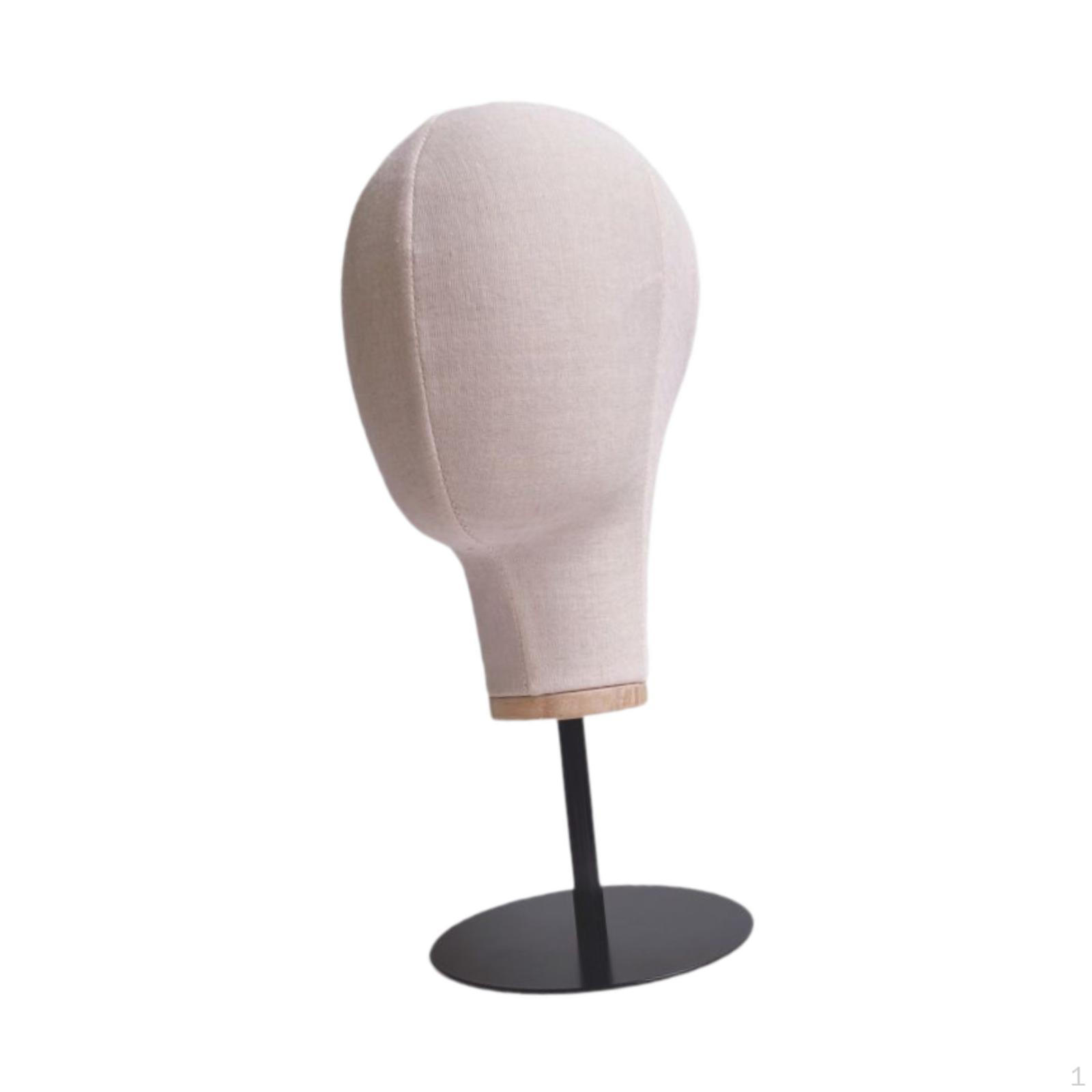 

Холст манекен голова шляпа дисплей держатель парик модель стойка для шляп Short Base