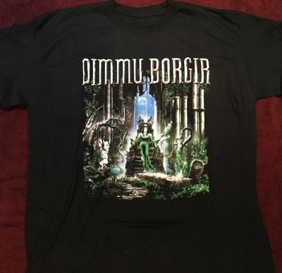 Vtg Dimmu Borgir Band Album Cotton Black Full Size Unisex Shirt BL154 Unisex T-Shirt