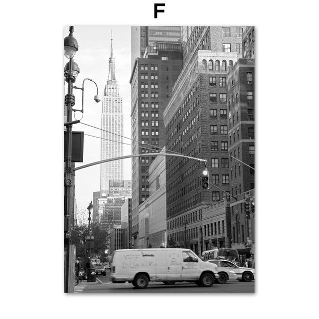 Statue of Liberty Bridge Paris Tower Wall Art Canvas Painting Vintage Nordic Posters And Prints Wall Pictures For Living Room