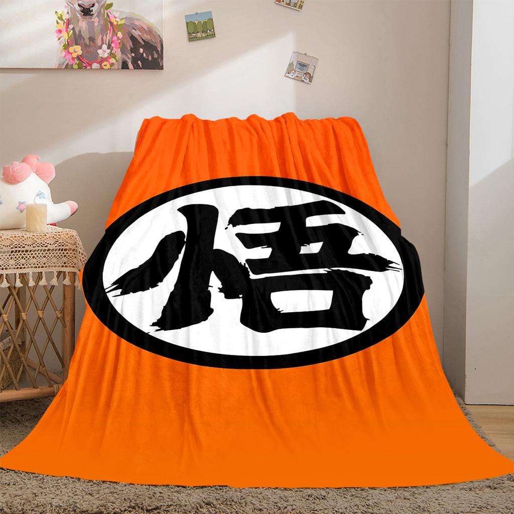 1pz Coperta in Flanella con Stampa Dragon Ball Super, Alta Qualità per Tutte le Stagioni, Decorazione per la Casa, Calore e Comfort, Perfetta per Regali di Natale