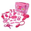 Children Barber Toys Set Simulation Make-up Box Hair Dryer Beauty Salon Children Cosplay Dress Up Toys Best Birthday Gifts