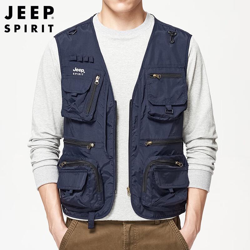 JEEP SPIRIT Men's Outdoor Multi-Pocket Vest