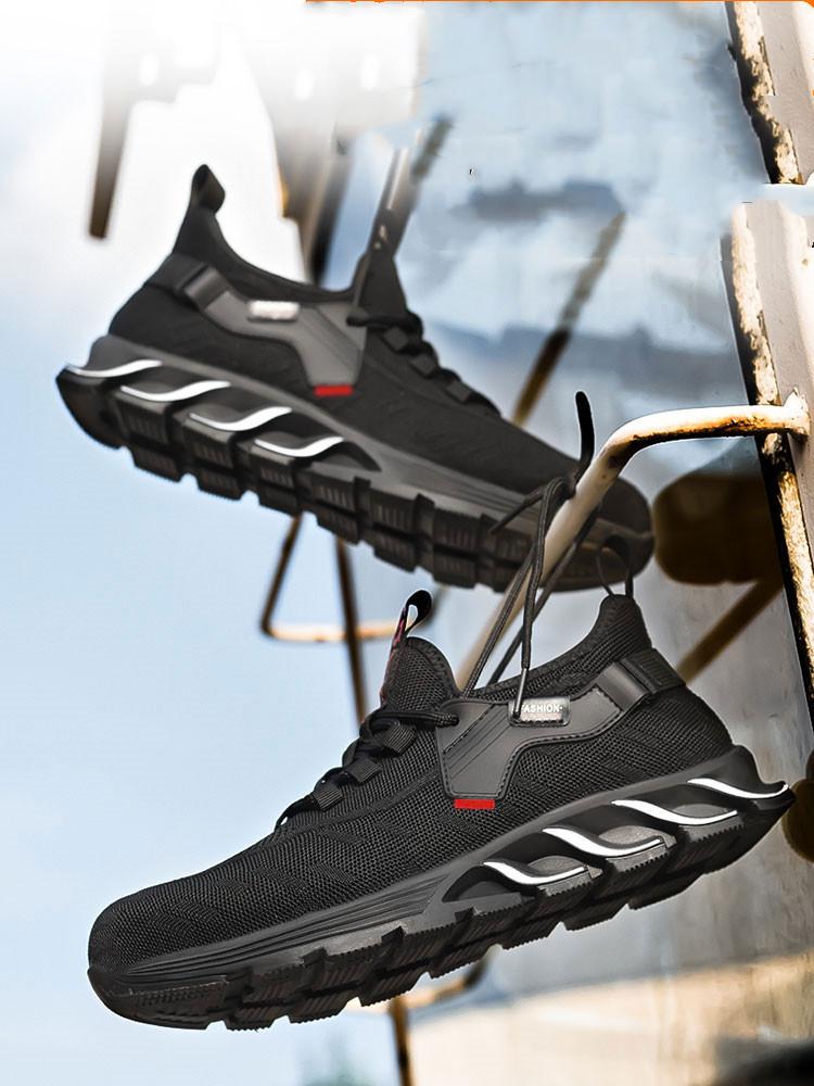 Muži Pracovní bezpečnostní obuv Ocelová špička Proti propíchnutí Nezničitelná Dámská Kevlarová vložka Pracovní tenisky proti rozbití Ochranná obuv