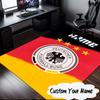 Custom Name Germany Flag Rug for Living Room, Game Rooms, Office, Bedroom, Floor Mat Playful Design, Fan Gifts Christmas Decor
