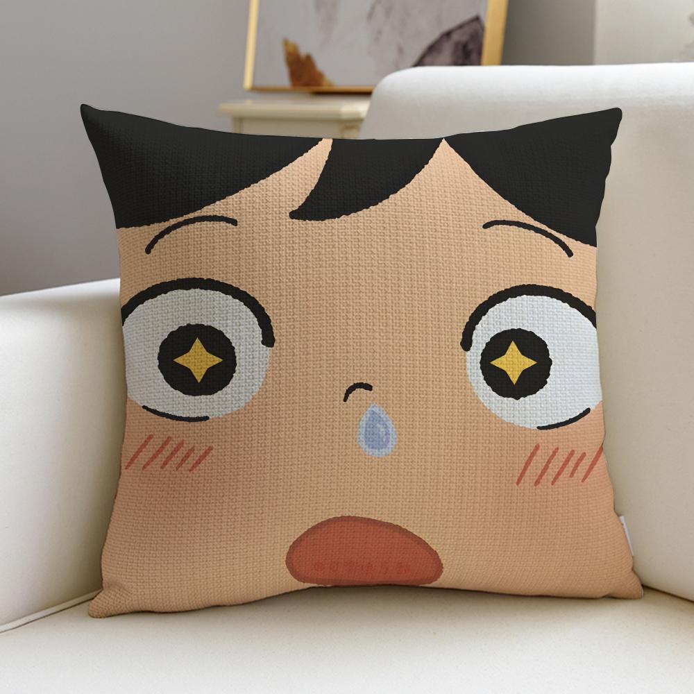 

Anime RRanking of KingsSS Cushion Cover Breathable and skinfriendly linen pillowcase square removable and washable cushion 30X30cm