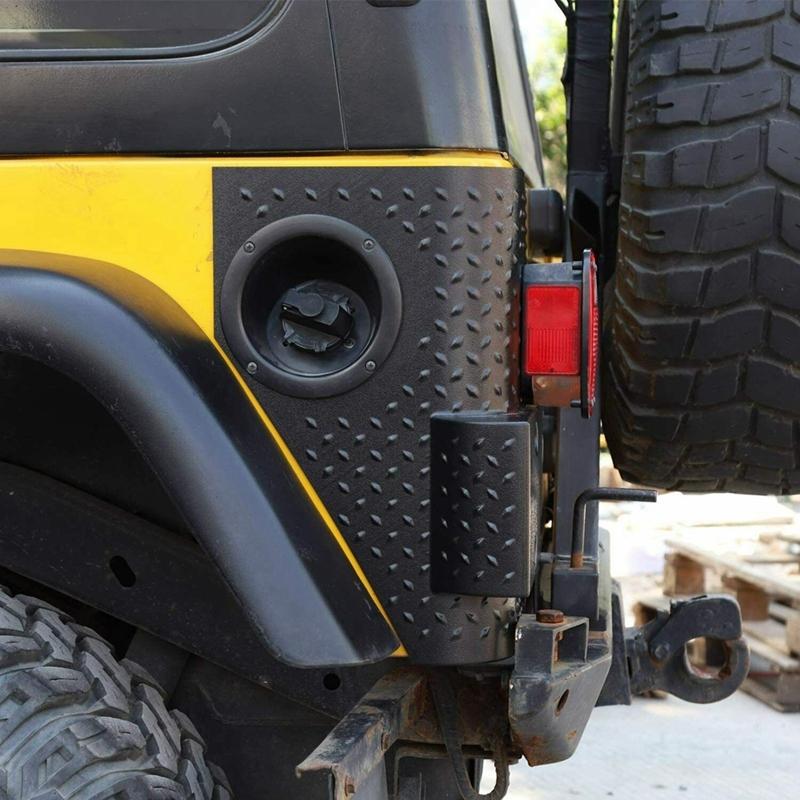 Rear Lamp Hoods for Jeep Wrangler TJ Car Rear Tail Light Lamp Cover Guard Stickers for Jeep Wrangler TJ 1997-2007