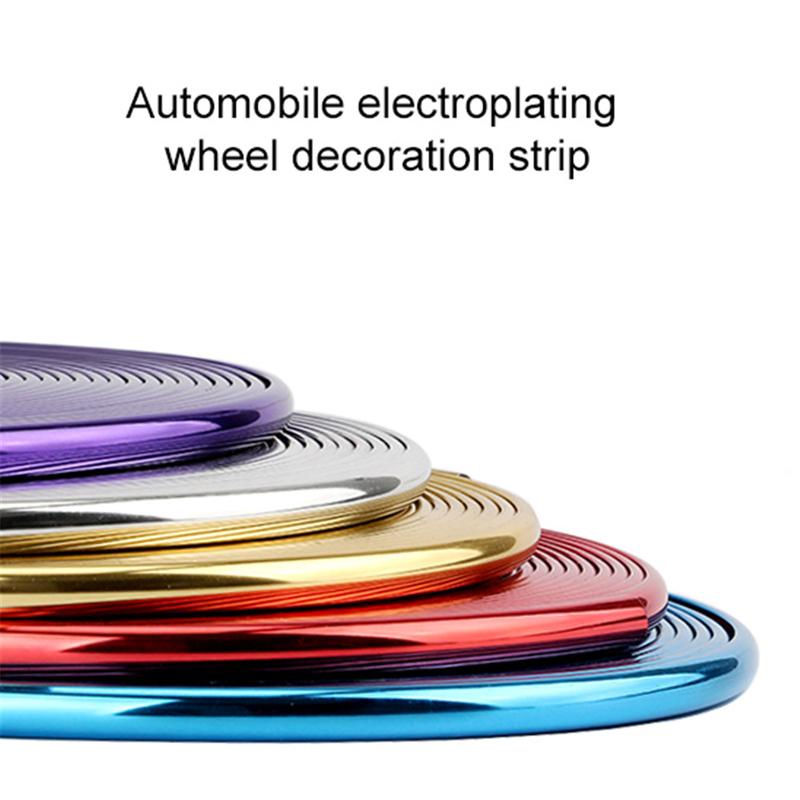 7.9-meter Car Wheel Hub Protective Strip, PVC Tire Rim Scratch Cover & Decorative Molding, Enhances Vehicle Appearance