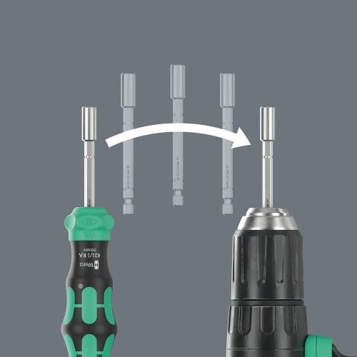 Wera 05051519001 | Kraftform Kompakt 28 RA 1, 6-Piece Set [Officially Imported from Japan]