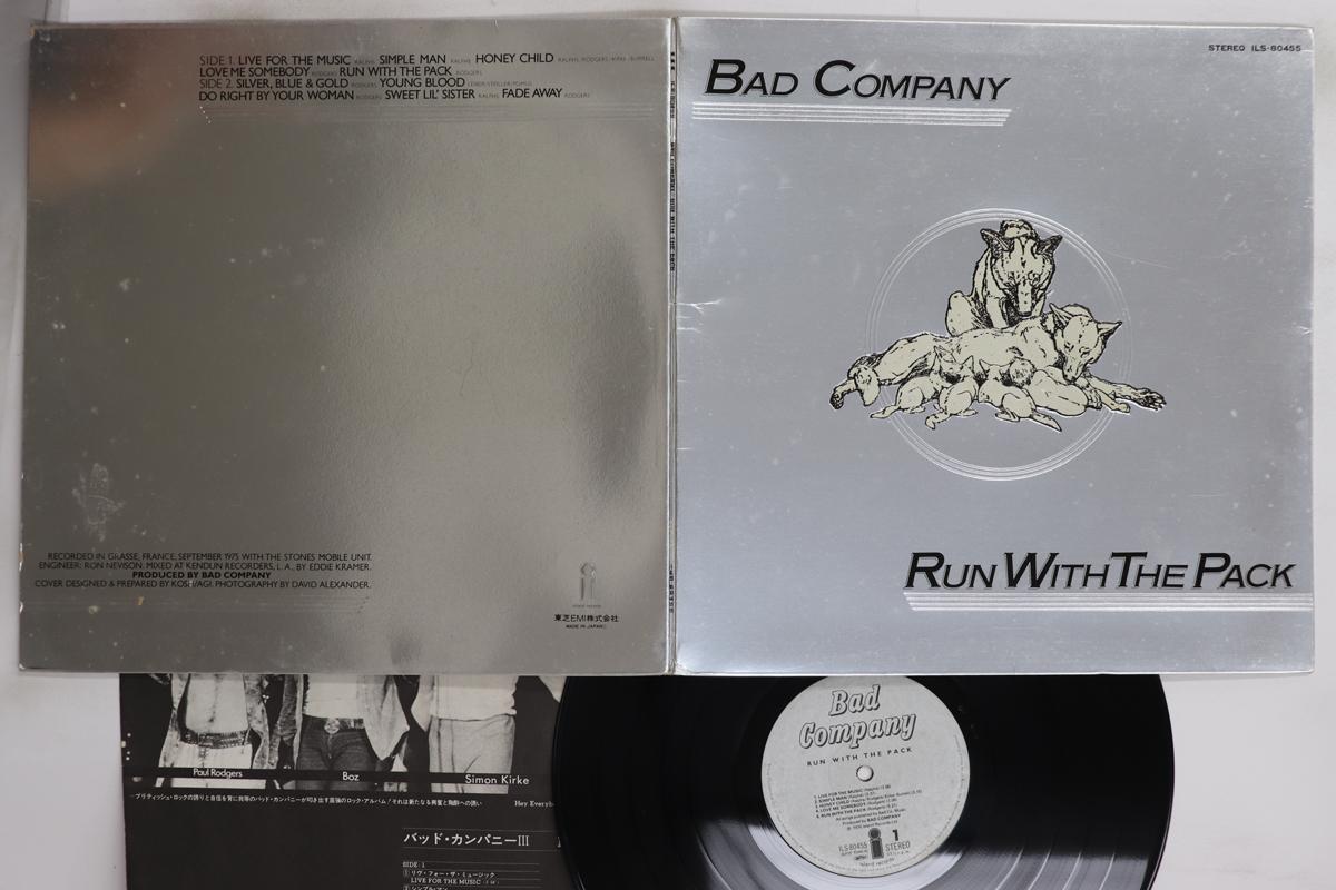 

Виниловая пластинка BAD COMPANY - Run With The Pack ILS80455 ISLAND 1976 Япония Рок Б/У