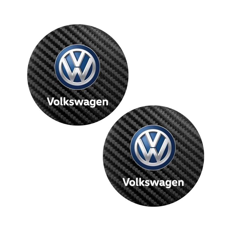 

VW GTI GOLF 2026 Hot For VW VOLKSWAGEN New 2PCS Car Waterproof Coaster Non Slip Water Cup Pad Mat For Volkswagen GOLF 5 Tiguan P