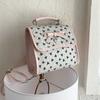 Casual commuter small backpack women's new fashion popular bow backpack college student handbag