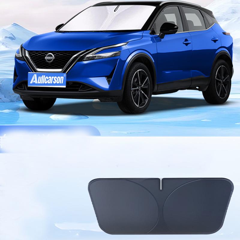 Für Nissan Qashqai J12 Auto Windschutzscheiben Sonnenschutz Blocker Strahlung Reflektor Fensterblende Schutzabdeckung Faltbarer Sonnenschirm 1 Stück