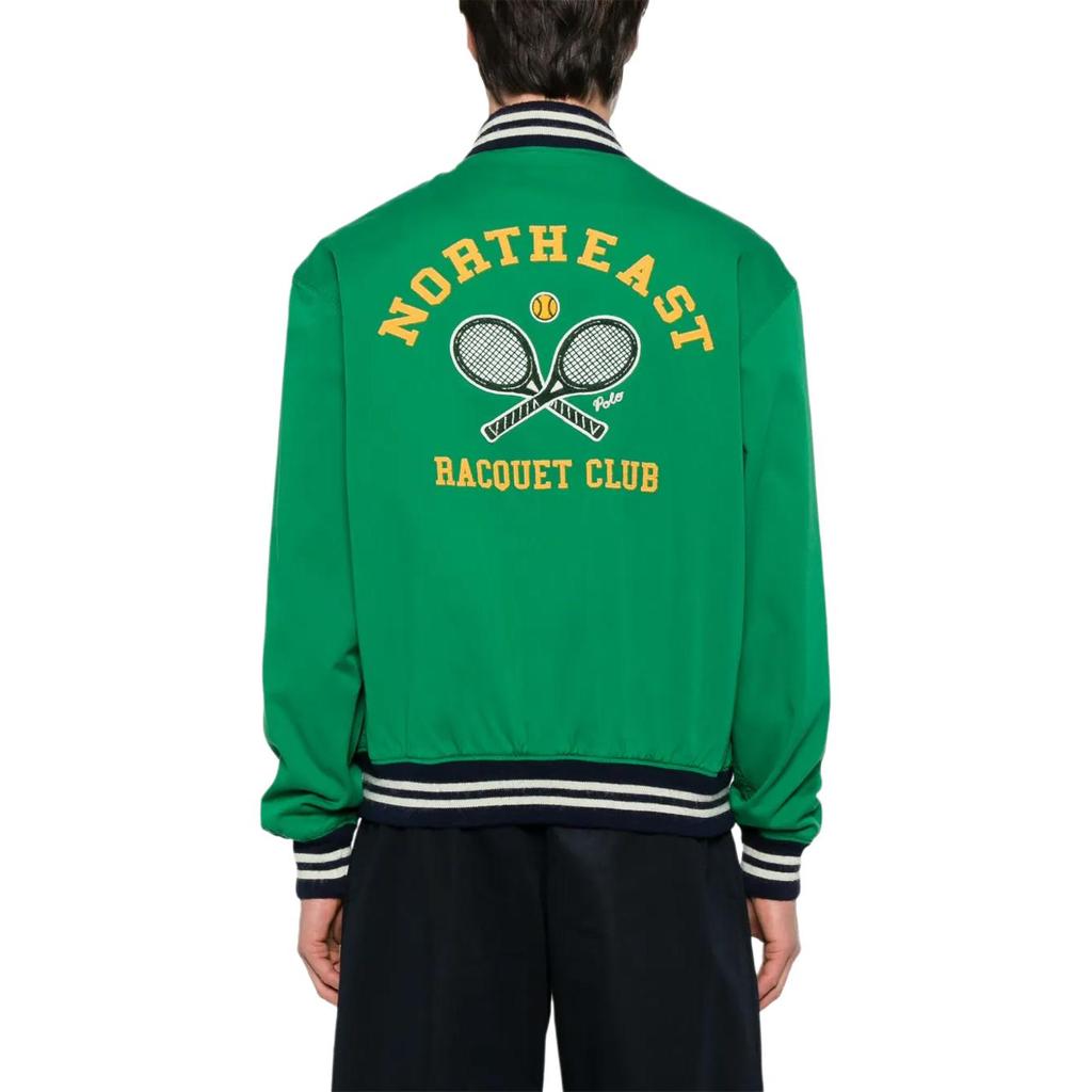 Polo Ralph Lauren Letter Zipper Long Sleeve Baseball Collar Loose Jacket Men Jackets Light-Green 710962235001