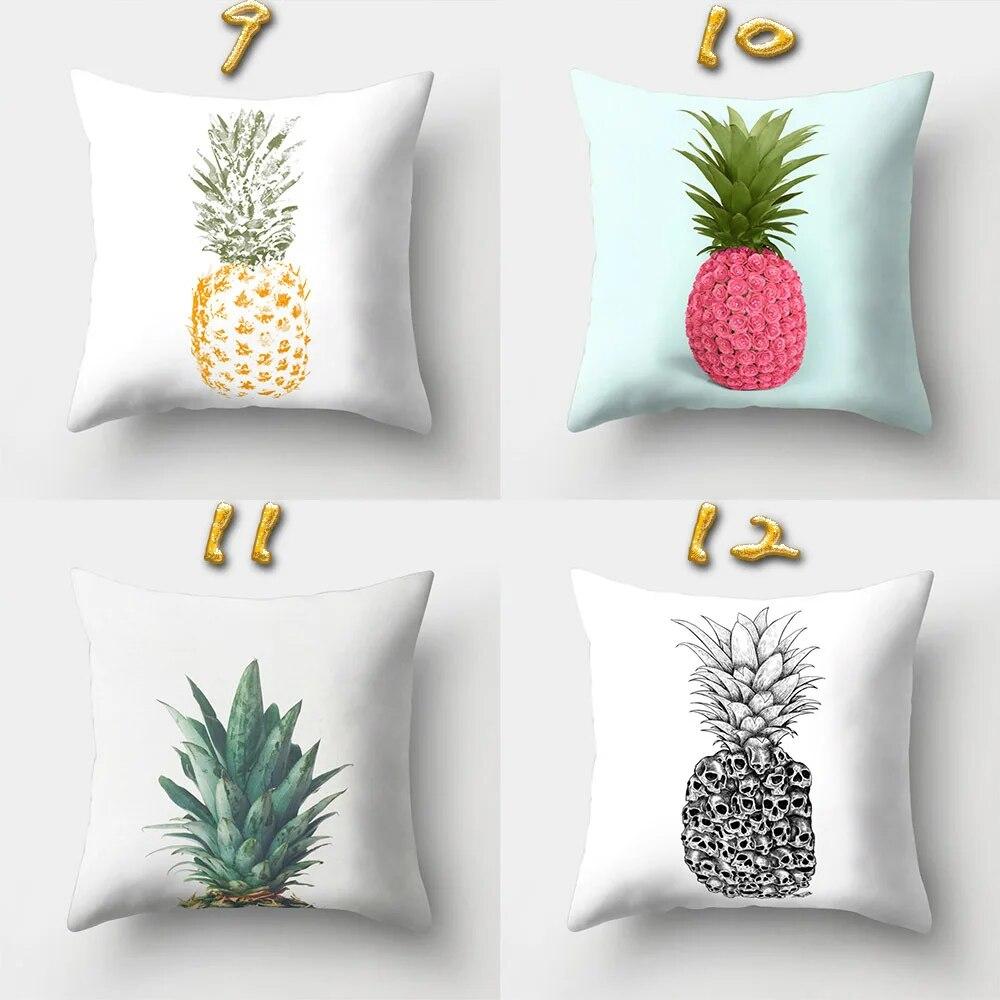 Home Cushion Cover Car Pillow  Pineapple Cartoon   Office   Creative