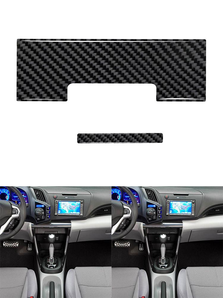 Black Car Interior Decoration Protection Carbon Fiber Sticker For Honda CR-Z 2011-2016 Auto Styling Accessories