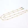 Fashion Copper Womens Gold Silver Eyeglass Chains Sunglasses Reading Beaded Glasses Chain Eyewears Cord Necklace Strap Rop