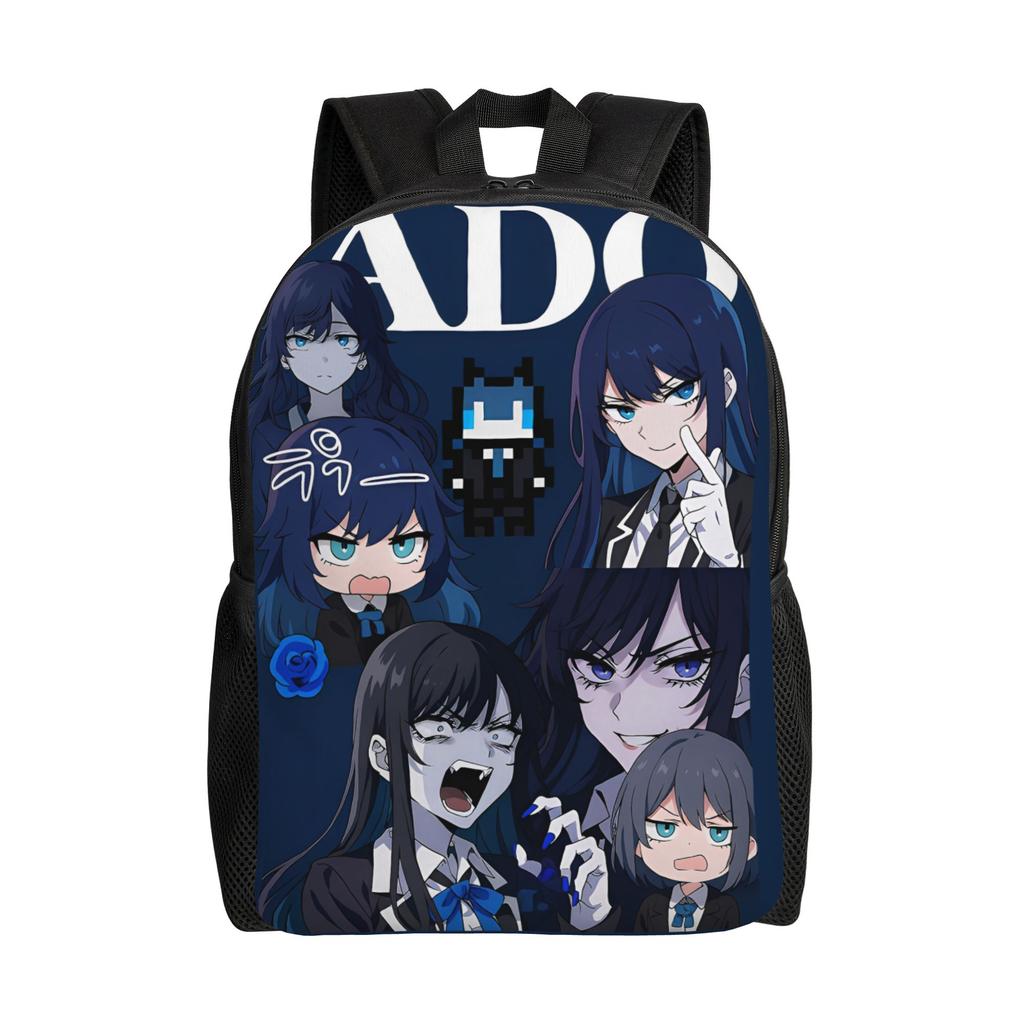 Ado Hibana World Tour Casual Backpack Outdoor Student Work Japan Singer Daypack for Men Women Laptop Canvas Bags