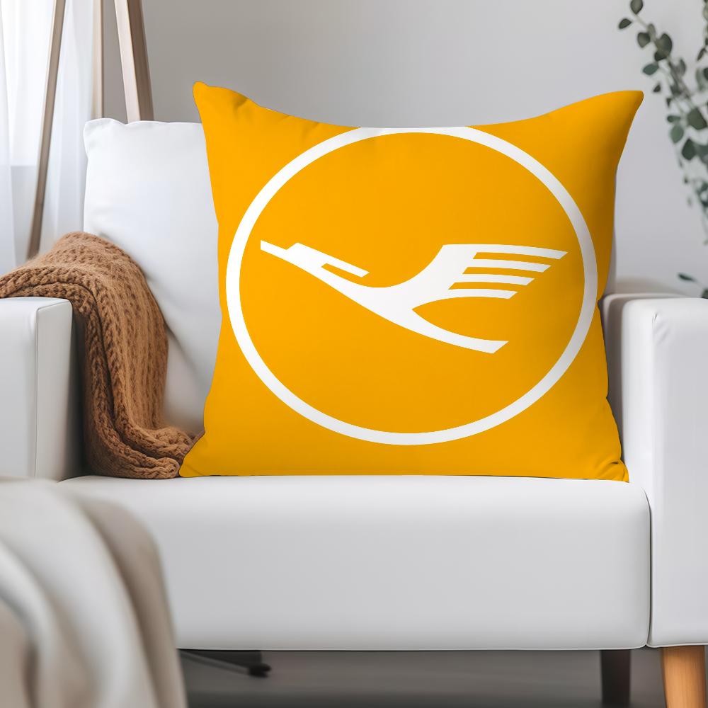 Deutsche L-lufthansa German Pillow Case Applicable Space For Guest Rooms Interiors Cars Office House Decoration