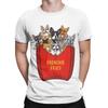 French Bulldog Frenchie Fries Graphic Funny 100 Cotton TShirt French Bulldog Tops Tees For Unisex