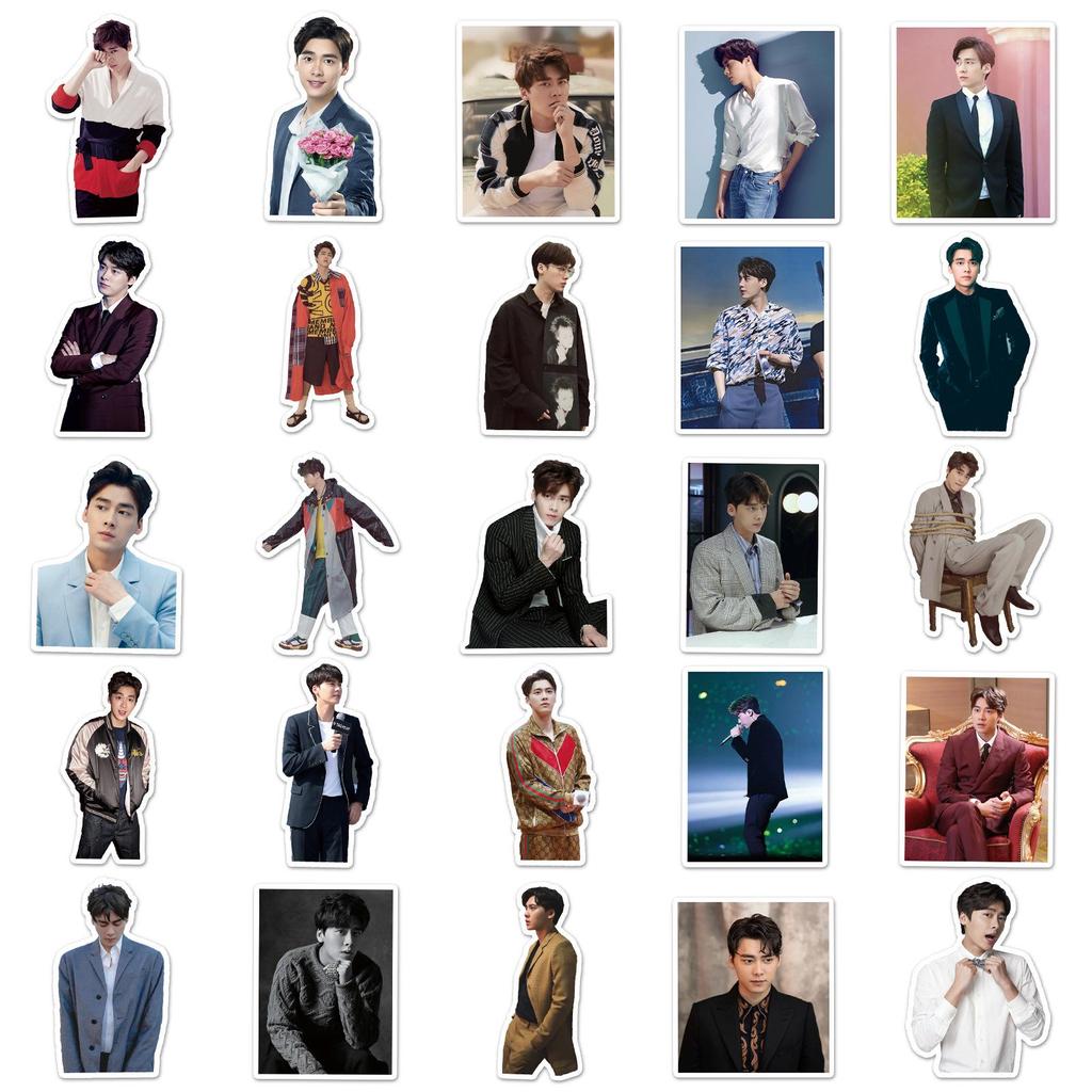 50 Li Yifeng Waterproof Stickers - Trendy Actor Collection for Notebooks, Journals, and Luggage