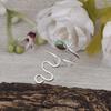 Turquoise Snake Wrap Ring | Adjustable Silver Cat Ring | Cute Animal Jewelry Gift for Women