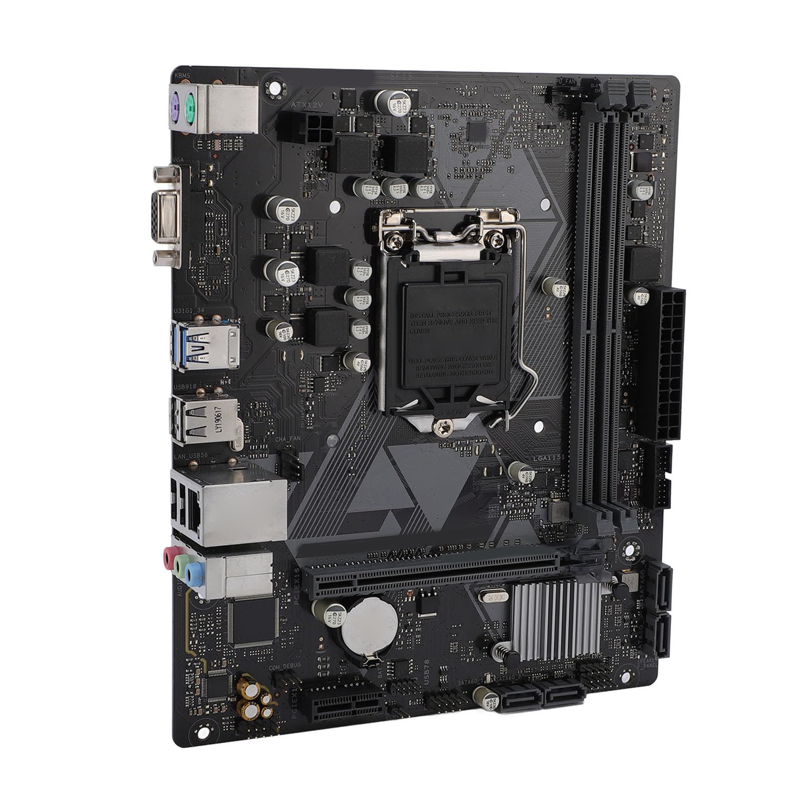 

H310M F R2.0 motherboard for LGA 1151 supports 9th/8th Gen Core, DDR4 32GB, PCIE 3.0, DVI VGA output, RTL8111H LAN