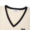 ELLE KIDS Girls' V-Neck Contrast Trim Knit Sweater Vest