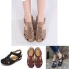 Casual Women's Round Toe Wedge Heel Sandals Breathable Hollow Style For Summer Comfort