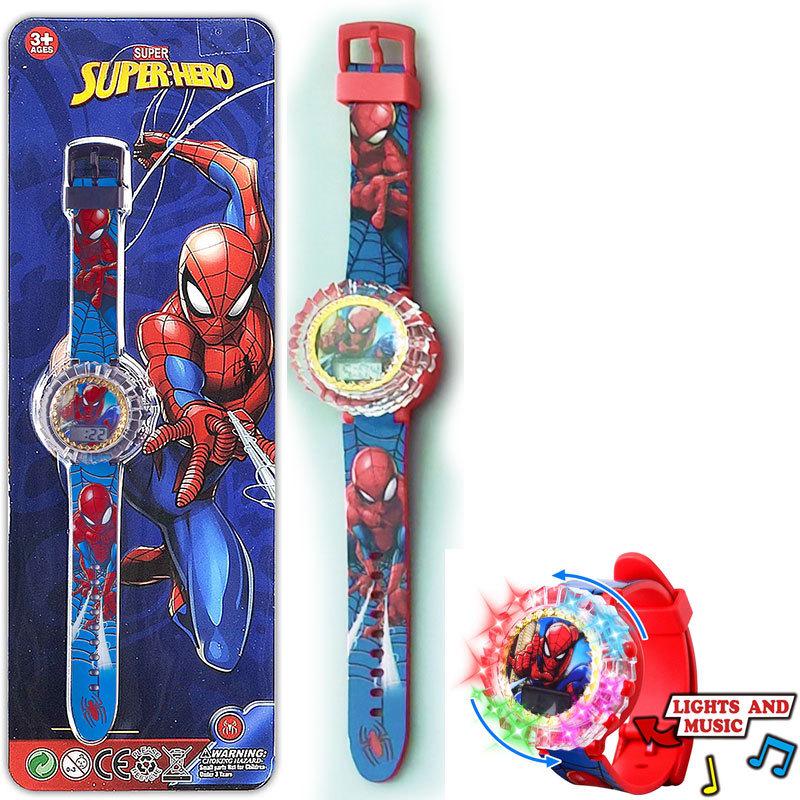 

Kids Cartoon Electronic Watch with Rotating Dial, Light, and Music - Fun Decompression Toy