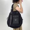 Ladies Mesh Splicing Multi-Pocket Shoulder Bag Large Capacity Retro Multi-Functional Backpack